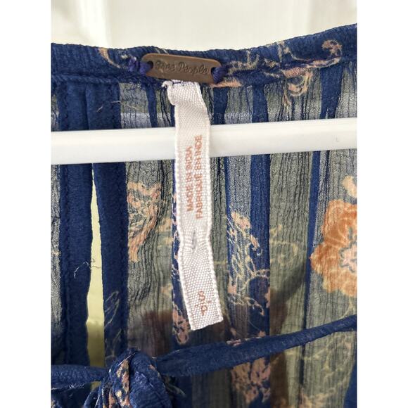 Free People Sunsetter Flare Sleeve Boho Top/Dress - Picture 3 of 6